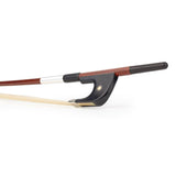 ELS FBDG-5034-W German d. bass bow, 3/4, carbon fiber/pattern, round, ebony frog, parisian eye, nickel mounted