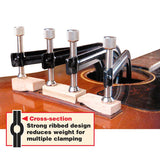 StewMac SM2013 Klankgatklem met steunschroef 28 cm 11"