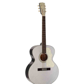 Richwood HSJ-55-GS Heritage Series Jumbo massief sparren bovenblad zilver metallic