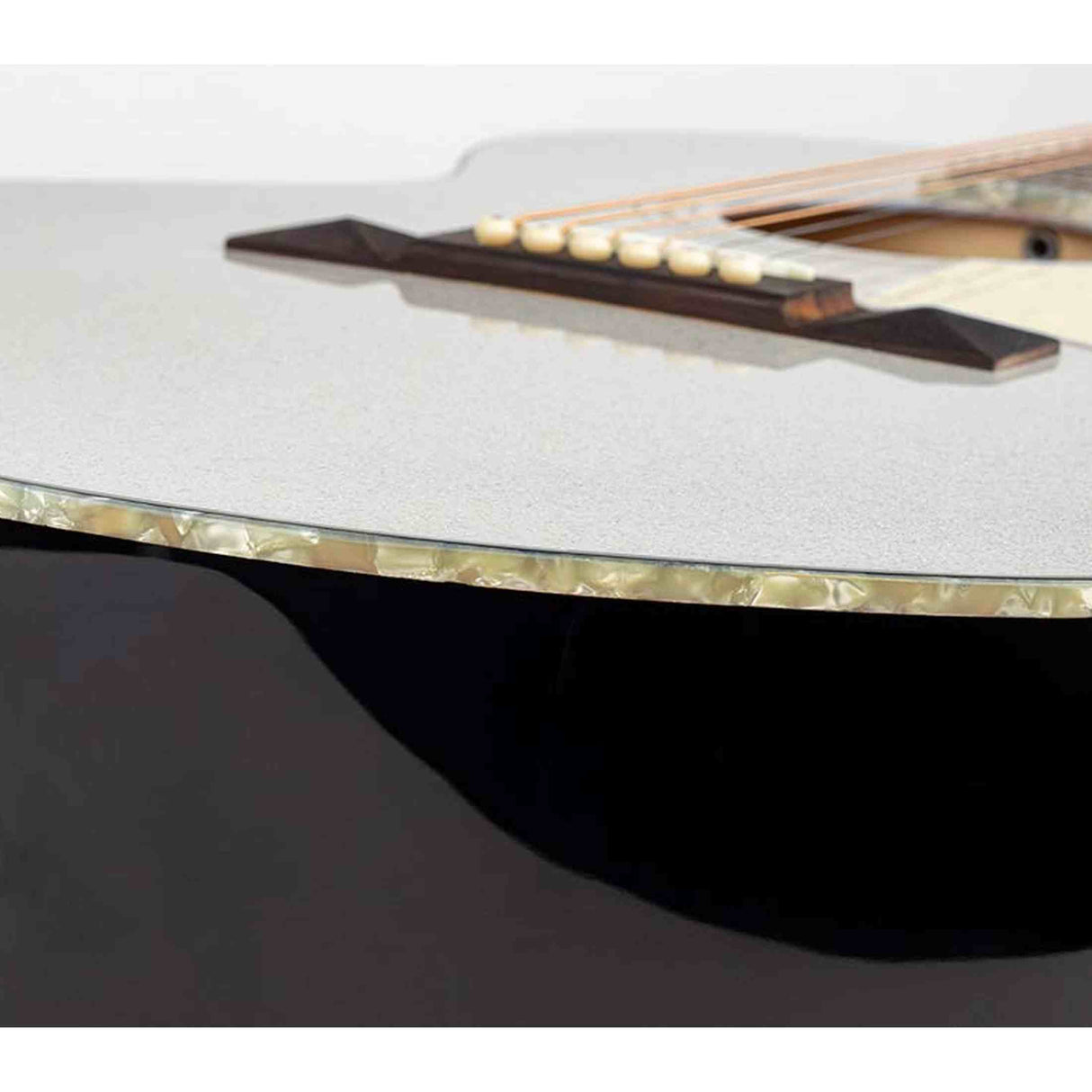 Richwood HSJ-55-GS Heritage Series Jumbo massief sparren bovenblad zilver metallic