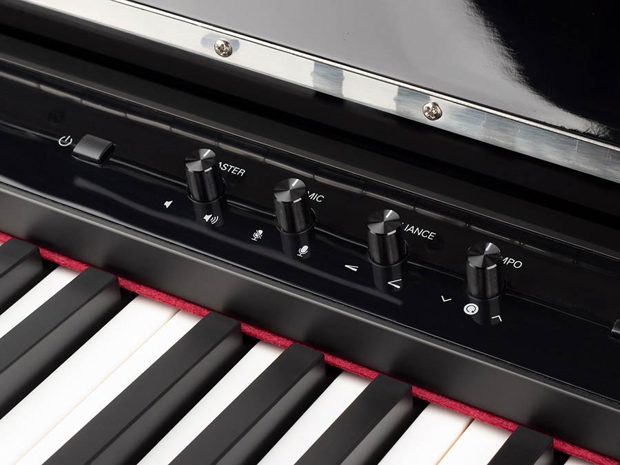 Medeli DP650KW/GB digitale piano hoogglans zwart