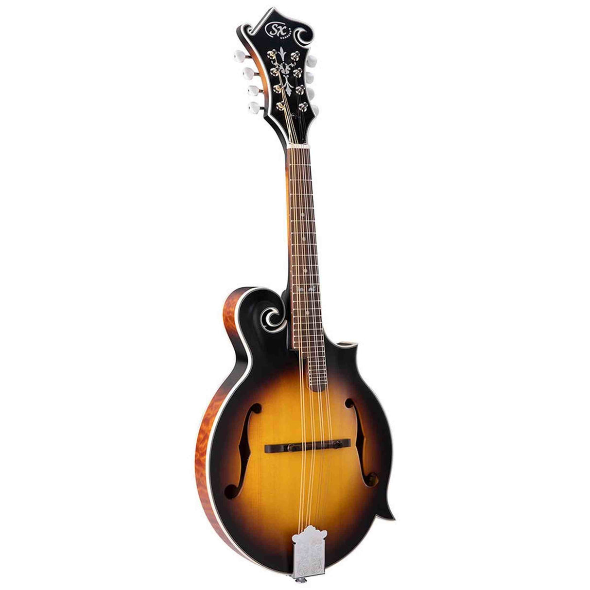 SX SMF740VS F-Style Mandoline – Massief Gesneden Sparren Top, 29 Frets & Vintage Sunburst
