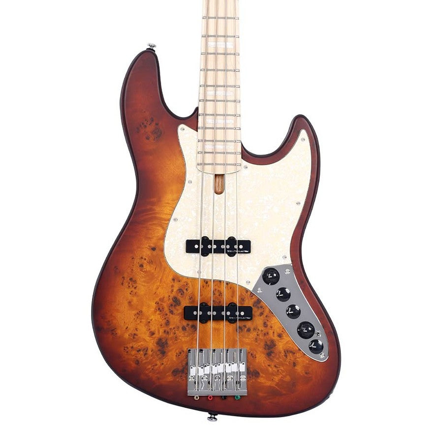 Sire V7 SR4/TSS Marcus Miller Reissue swamp ash 4-snarige actieve basgitaar Tobacco Sunburst Satin