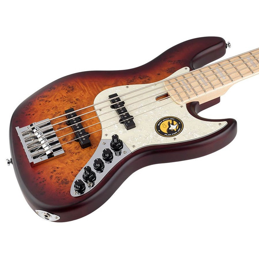 Sire V7 SR5/TSS Marcus Miller Reissue swamp ash 5-snarige actieve basgitaar Tobacco Sunburst Satin