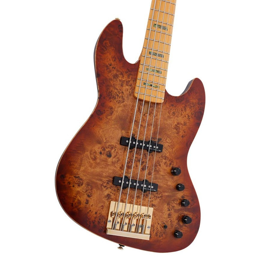 Sire V10 5/NTS Marcus Miller 5-snarige actieve basgitaar Natural Satin