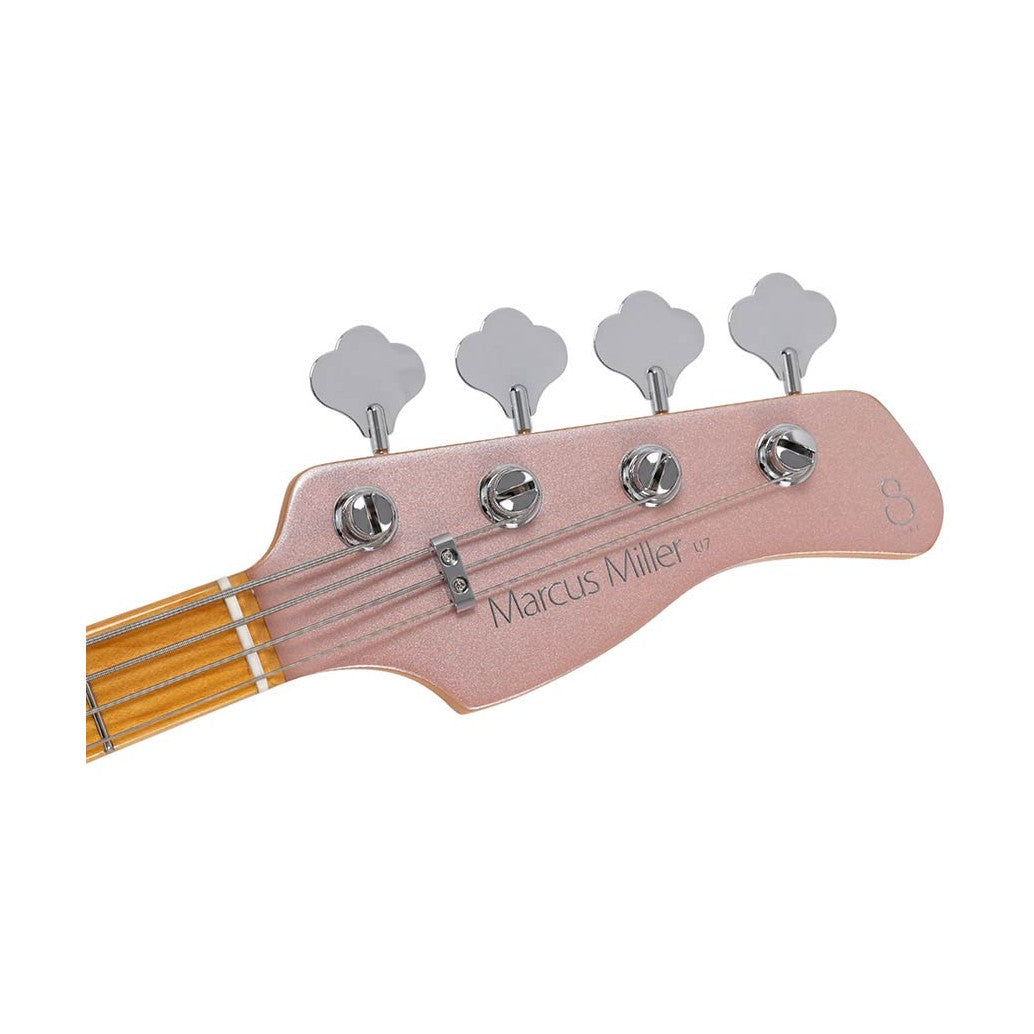 Sire U7 4/RGD Marcus Miller actieve 4-snarige basgitaar Rosegold