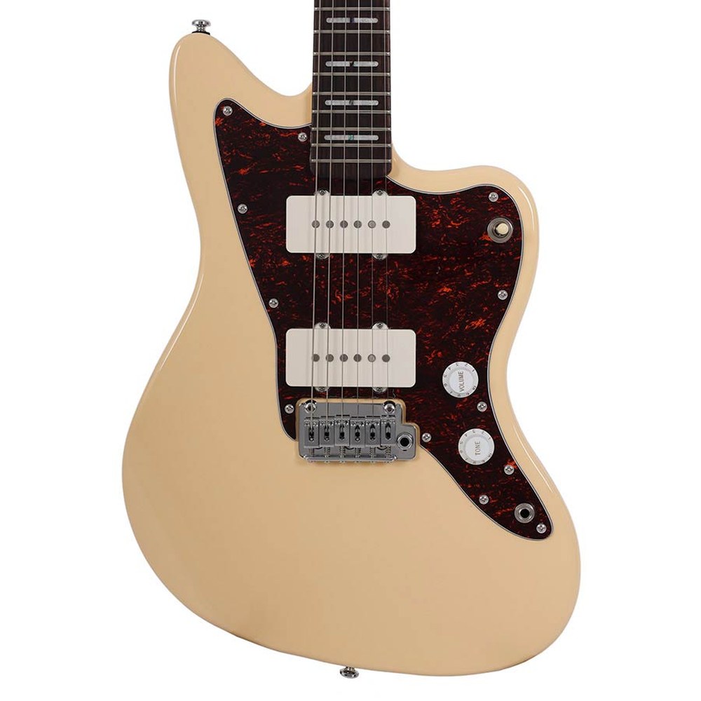 Sire Guitars J3/VWH Mahonie elektrische gitaar J-stijl, vintage wit