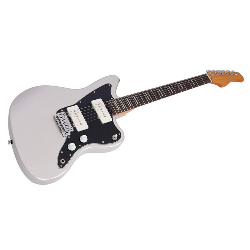 Sire Guitars J3/SV Mahonie elektrische gitaar J-stijl, zilver