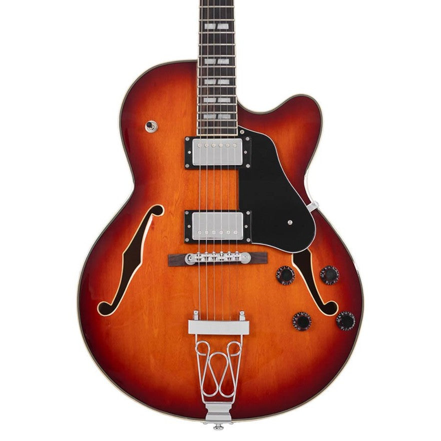 Sire Guitars H7F/TB Elektrische archtop gitaar, tobacco burst
