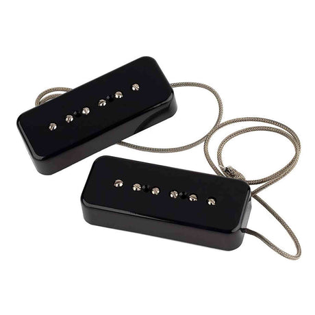 Lollar 10301-111511 Set Van Twee "P-90 Soapbar" Single Coil Pickups - hals en brug, zwart
