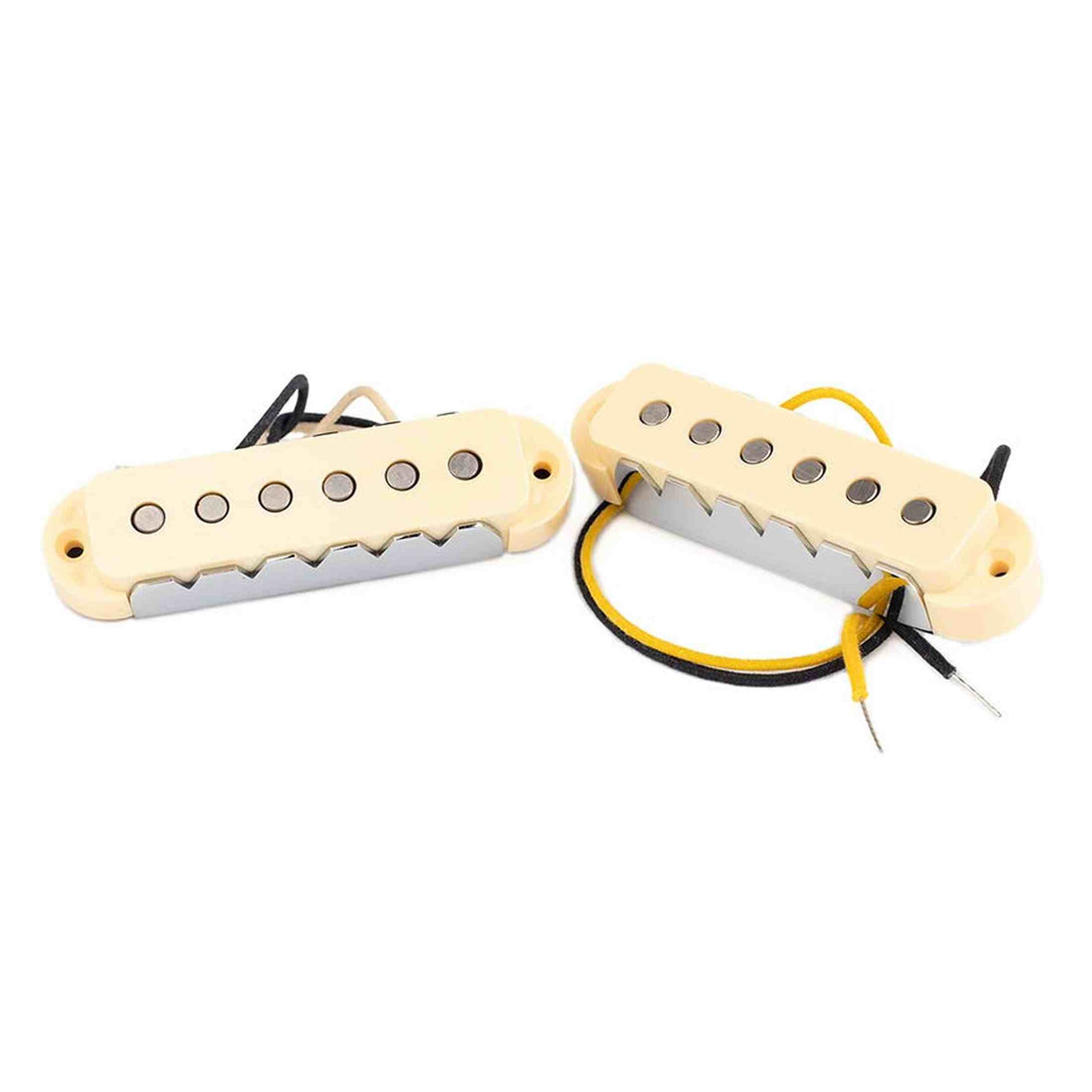 Lollar 10-702-5-5 Set Van Twee "Jaguar" Single Coil Pickups - hals en brug, creme