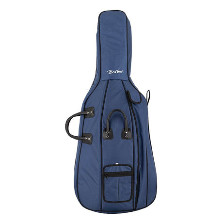 Boston CT-344 cello bag 4/4, blue, 23mm padded, resistant nylon cover, 2 straps, various pockets