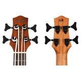 Flight DUBS Bass Ukulele met Mahogany Body, Walnut Toets en Actieve Pickup
