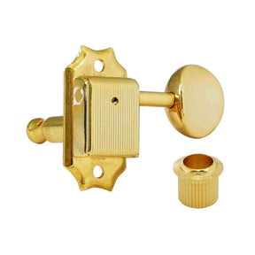 Hosco Japan H-20332GSVTR Stemmechanieken voor gitaar, 3xL + 3xR, Vintage Tone Revival Series, goud oval knop, goud