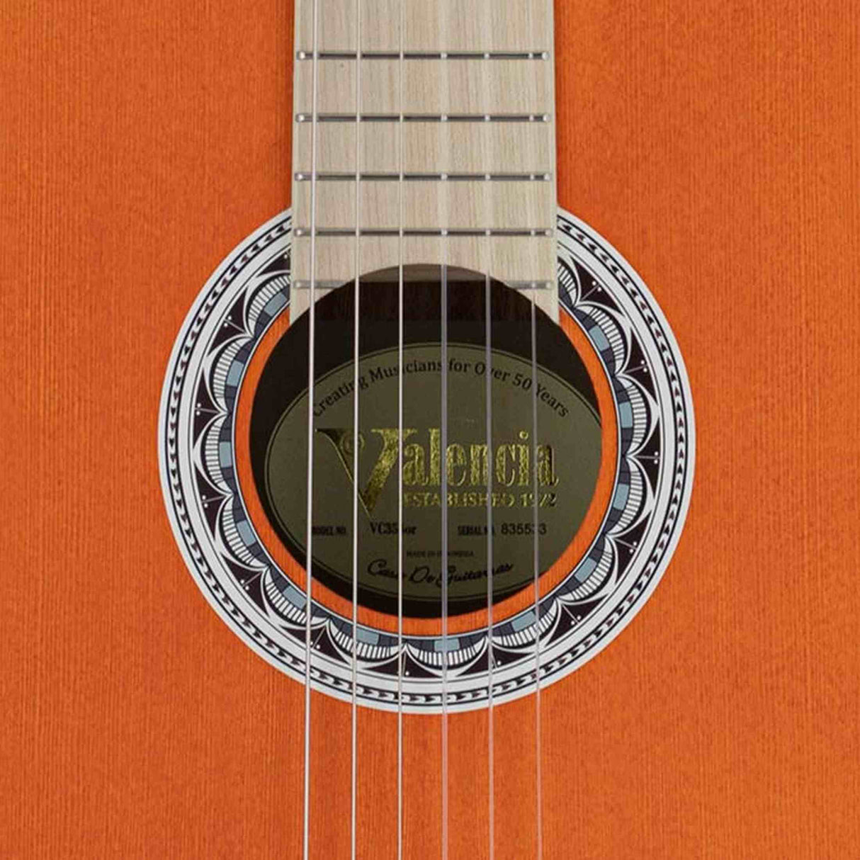 Valencia VC354OR Klassieke Gitaar 4/4, Sitka Spar & Mahonie, Oranje
