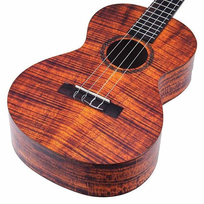 Mahalo MA4KA Artist Elite Series Bariton Ukulele Flame Koa