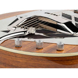 Royall KOA12DS Tricone Resonator 12-Fret – Hawaïaans Koa, Cutaway, Humbucker + Undersaddle Pickup, Softcase