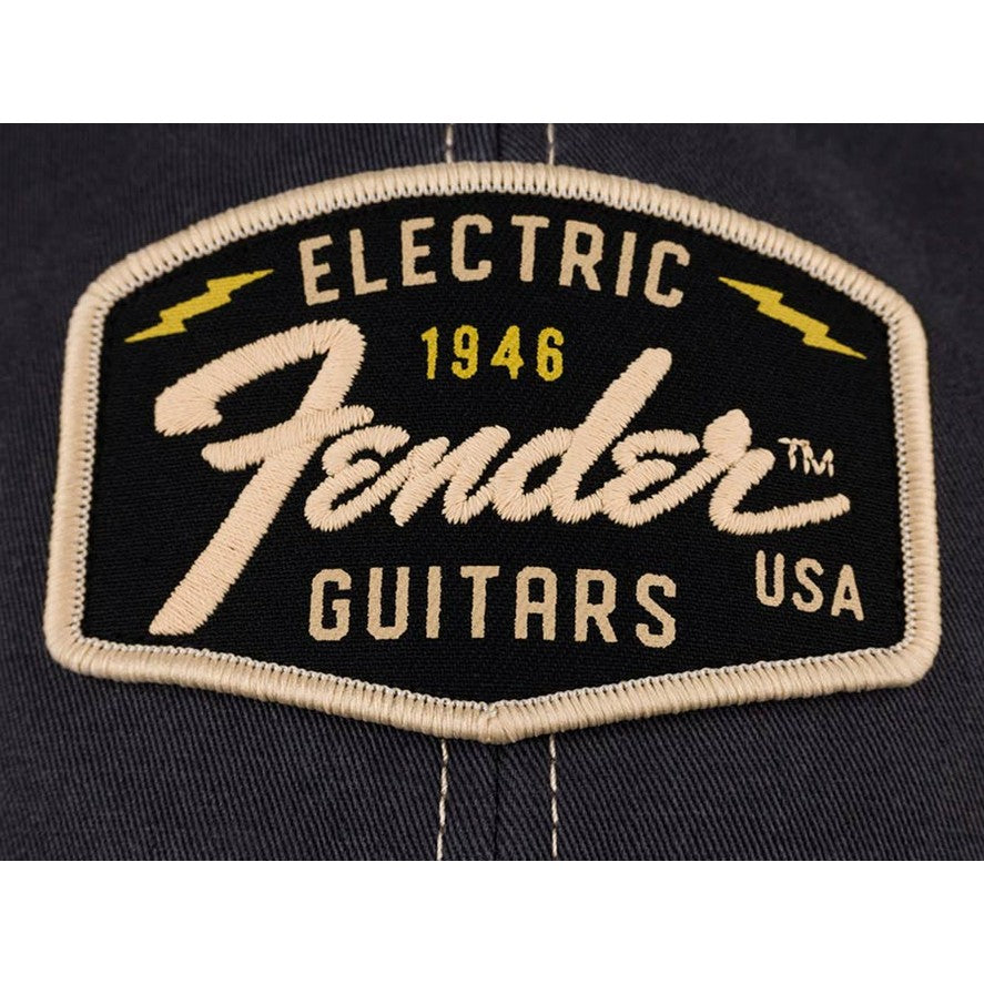Fender 9122421203 Transition Logo Patch Pet – Zwart/Steen, One Size