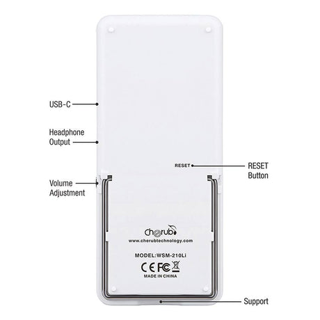 Cherub WSM-210Li oplaadbare digitale metronoom
