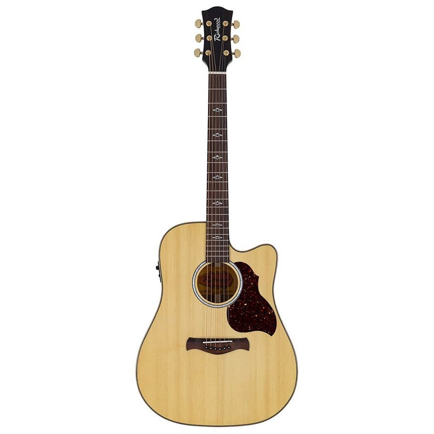 Richwood RD-27-CE Artist Series dreadnought semi akoestische westerngitaar naturel