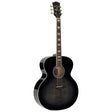Richwood HSJS-42-TBK Heritage Series jumbo akoestische western gitaar zwart
