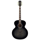 Richwood HSJS-42-TBK Heritage Series jumbo akoestische western gitaar zwart