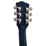 SX SEL6/GBU archtop gitaar – 2 humbuckers, esdoorn body, Glitter Blue + gigbag