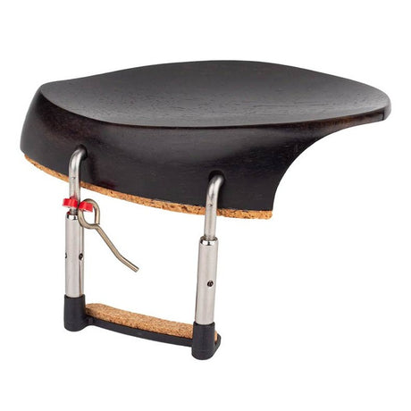 Teller CR-218E violin chinrest 'Teka'-model, ebony, made in Germany