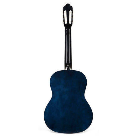 Valencia VC104BUS klassieke gitaar, linden body, esdoorn fb, hoogglans finish, sunburst blauw