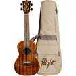 Flight DUC445 Acacia Concert Ukulele met Gloss Acacia Body, Bone Topkam en Aquila Super Nylgut Snaren