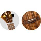 Flight DUC445 Acacia Concert Ukulele met Gloss Acacia Body, Bone Topkam en Aquila Super Nylgut Snaren