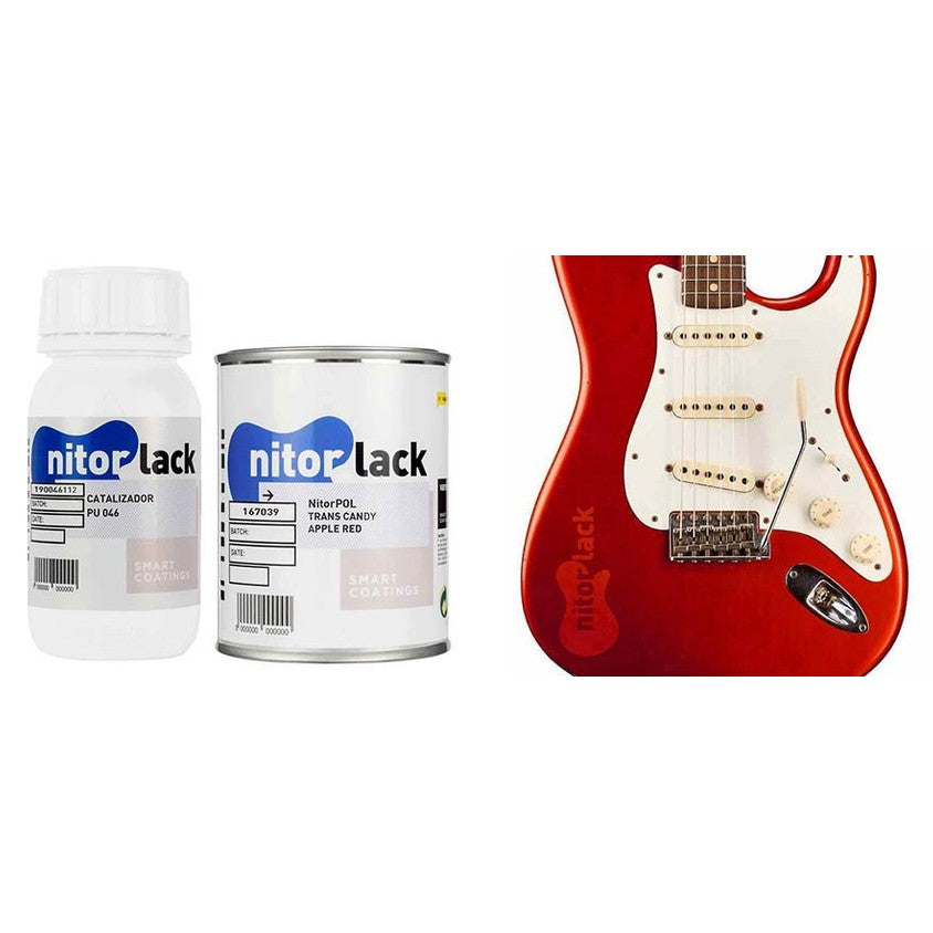 NitorLACK N167039108 NitorPOL Polyurethaanlak Trans Candy Apple Red – 500 ml + 250 ml Verharder
