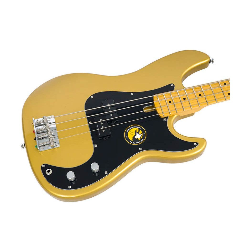 Sire P5 A4/MGO Marcus Miller basgitaar 4-snarige passieve P-stijl bas in Metallic Gold