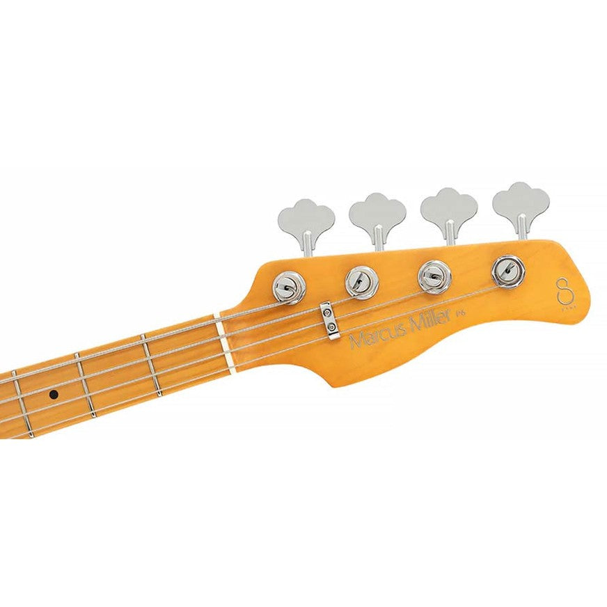 Sire P6 4/ISV Marcus Miller 4-snarige actieve basgitaar Inca Silver