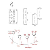 Sire P6 5/SGM Marcus Miller 5-snarige actieve basgitaar Surf Green Metallic