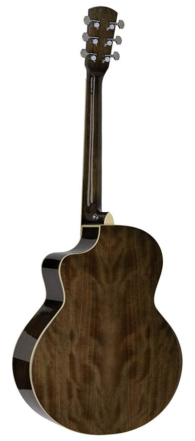Nashville GOF-110-TBK Offset Soundhole Akoestische Gitaar Transparent Zwart