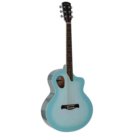 Nashville GOF-105-SBU Offset Soundhole Akoestische Gitaar Sky Blue Burst