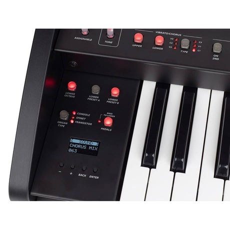 Crumar SORRENTO Spinet-Style Orgel Inclusief BURN Rotary/Reverb Pedaal