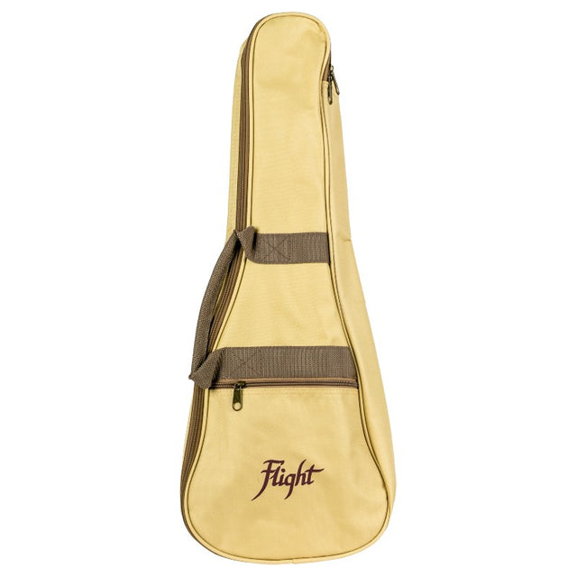 Flight UBT Tenor Ukulele Gigbag 3mm Padded Beige met Accessoirevak en Schouderband