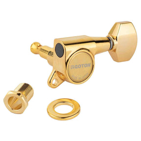 Gotoh GTH14003 SG381 stemmechanieken met Magnum Lock and 07 knoppen, 3L3R, goud