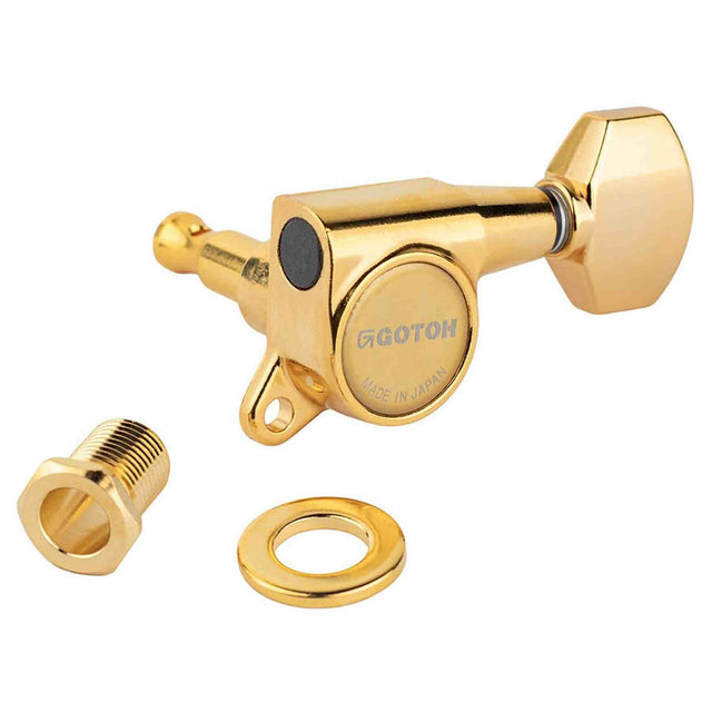 Gotoh GTH14003 SG381 stemmechanieken met Magnum Lock and 07 knoppen, 3L3R, goud