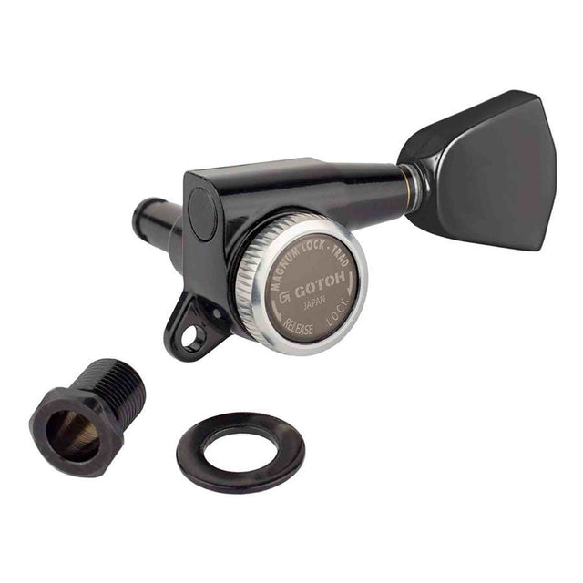 Gotoh GTH14055 SG381 stemmechanieken met Magnum Lock Trad and 04 knoppen, 3L3R, cosmo zwart