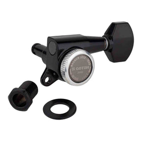Gotoh GTH14097 SG381 stemmechanieken (posts 6xL) met Magnum Lock Trad and 07 knoppen, 6L, zwart