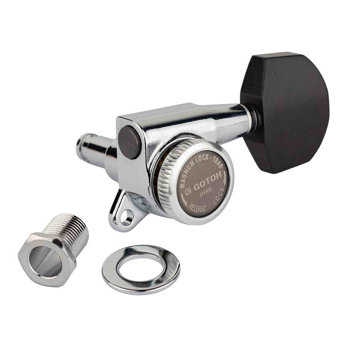 Gotoh GTH14143 SG381 stemmechanieken met Magnum Lock Trad and EN01 knoppen, 3L3R, chroom