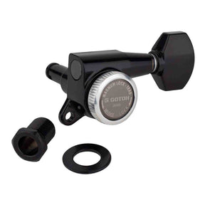 Gotoh GTH15346 SG381 stemmechanieken (posts 3xL 3xXL) met Magnum Lock Trad and 07 knoppen, 6R, zwart