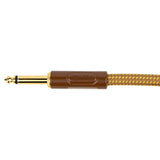 Boston GCRT-60 Prime Series woven jacket instrumentkabel jack-jack 6 meter yellow tweed