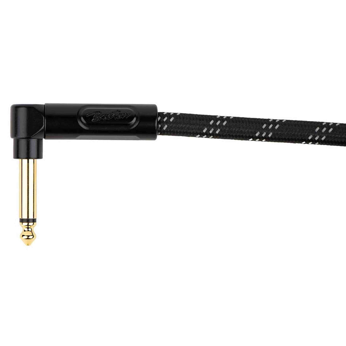 Boston GCRB-60A Prime Series woven jacket instrumentkabel jack–haakse jack 6 meter black tweed