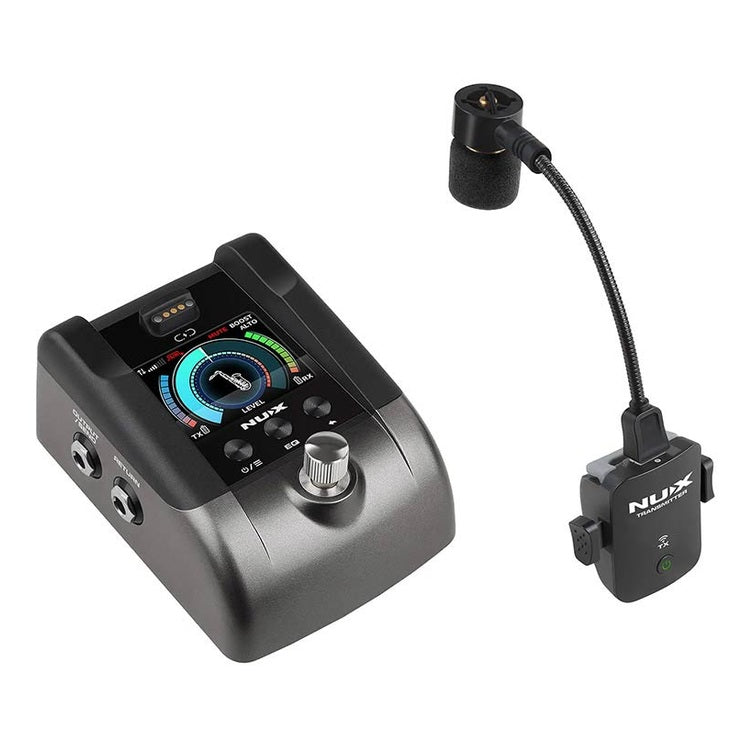 NUX B-6PRO – 2.4 GHz Draadloos Systeem voor Saxofoon & Blaasinstrumenten