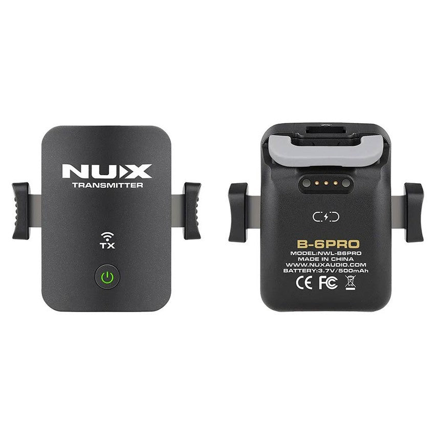 NUX B-6PRO – 2.4 GHz Draadloos Systeem voor Saxofoon & Blaasinstrumenten