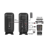 NUX NFM-03 AXON 3 – Studio Monitor Set 90W RMS met 3” Woofers & Bluetooth